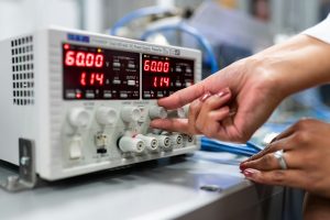 Manutenção em amplificador 30 dB para TOFD marca OLYMPUS.